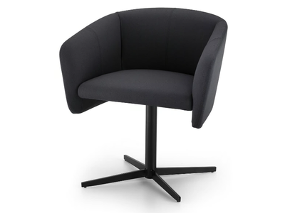 BALÙ CROSS - Swivel with 4-spoke base chair with armrests _ TrabA'