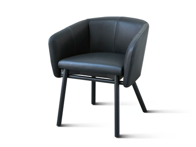 BALÙ - Leather chair with armrests _ TrabA'