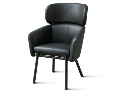 BALÙ XL - Leather armchair with armrests _ TrabA'