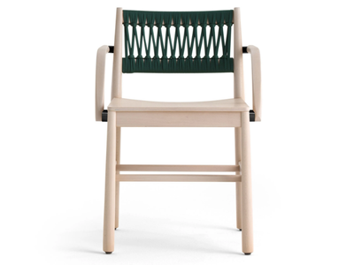JULIE - Beech chair with armrests open back _ TrabA'