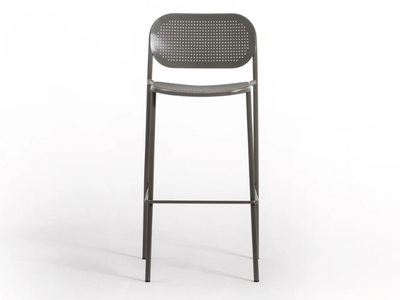 METIS DOT - High metal stool with footrest _ TrabA'