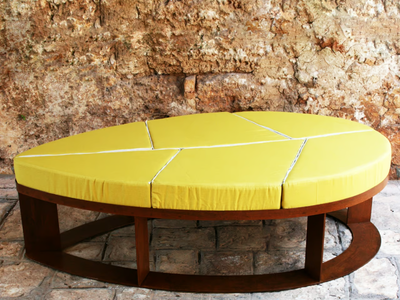 LILA - Corten™ garden pouf _ TrackDesign