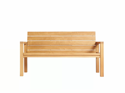 MAXIMA - Teak garden bench with back _ Traditional Teak