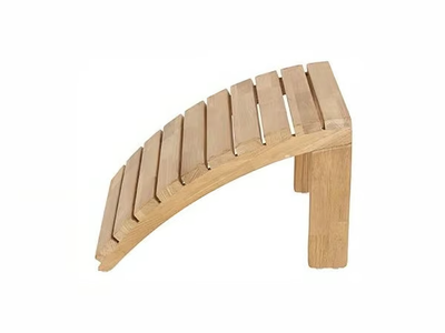 SIENNA MOSAIC - Teak garden footstool _ Traditional Teak