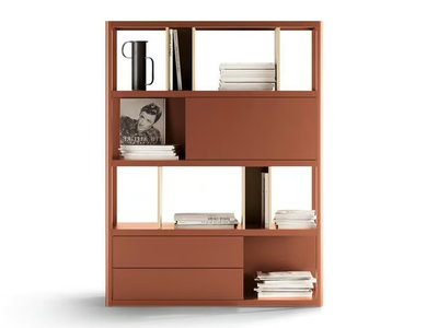 KAI 43 - Freestanding solid wood bookcase _ TREKU