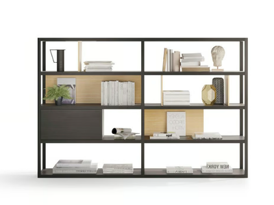 KAI 45 - Open divider wooden bookcase _ TREKU