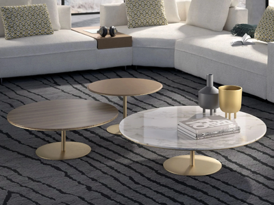 ROUND - Round handmade coffee table _ Tremolada