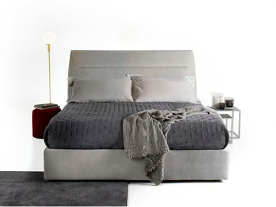 STEVEN - Fabric bed with upholstered headboard _ Tremolada