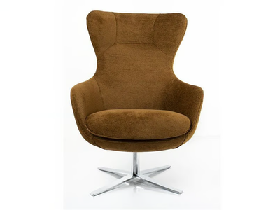 TAYLOR - Swivel armchair with armrests with 4-spoke base _ Tremolada