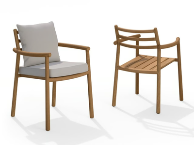 UKIYO - Teak garden chair with armrests _ TRIBÙ
