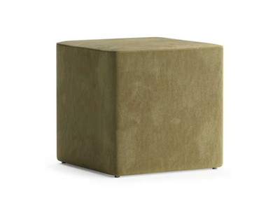 ANGLE - Upholstered square velvet pouf _ TRNK