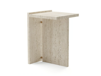 SEGMENT - Rectangular custom travertine coffee table _ TRNK