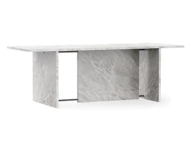 SEGMENT - Rectangular Grigio Nuvolato marble table _ TRNK