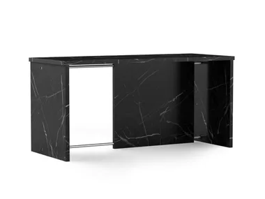 SEGMENT - Rectangular Nero Marquina marble writing desk _ TRNK