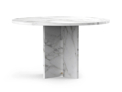 SEGMENT - Round custom Calacatta marble table _ TRNK