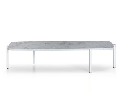 BLADE COFFEE - Low rectangular Carrara marble coffee table _ True Design
