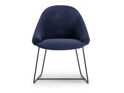 FENDER FD 4095 - Sled base upholstered fabric chair with armrests _ True Design