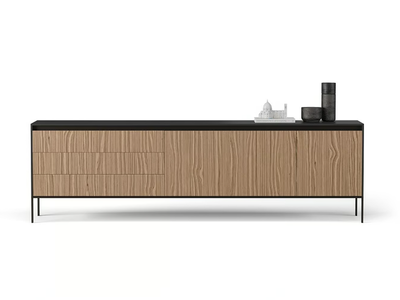 KEEN - Melamine-faced chipboard sideboard with doors and drawers _ TUMIDEI