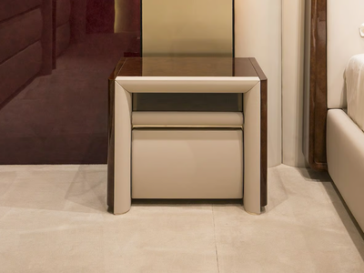MADISON - Wooden bedside table with drawers _ Turri