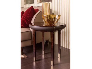 NOIR - Round marble bistro side table _ Turri