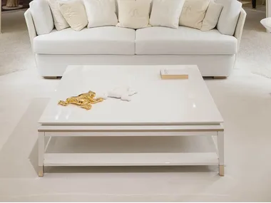 NOIR - Square low bistro side table _ Turri