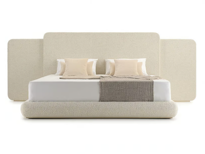 ROMA - Fabric double bed with upholstered headboard _ Turri