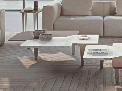 SOUL - Low marble coffee table _ Turri