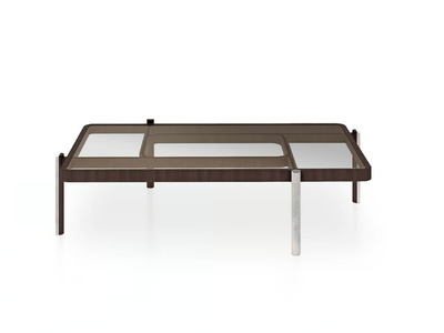 VISION - Rectangular glass coffee table _ Turri