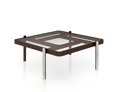 VISION - Square glass coffee table _ Turri