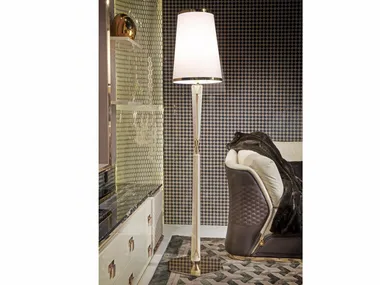 VOGUE - Leather floor lamp _ Turri