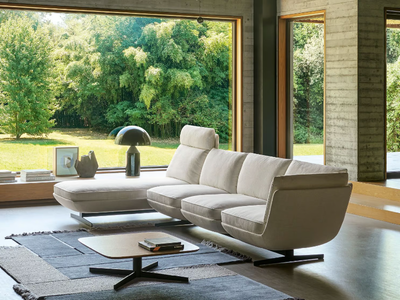 BIGGIE - Sectional fabric sofa with chaise longue _ Twils