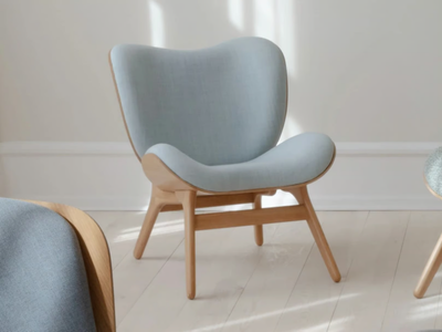 A CONVERSATION PIECE LOW KVADRAT - Upholstered Kvadrat fabric armchair _ Umage