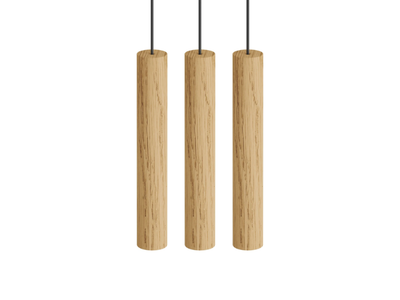 CHIMES CLUSTER 3 - LED oak pendant lamp _ Umage