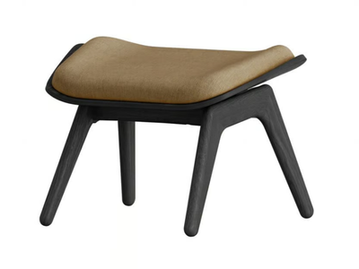 THE READER - Upholstered oak ottoman _ Umage