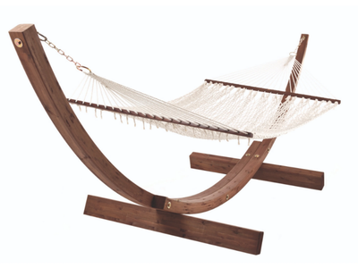 AMANDA - Laminated wood hammock and cotton net _ Unopiù