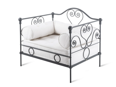 AURORA - Garden armchair in iron and acrylic fabric _ Unopiù