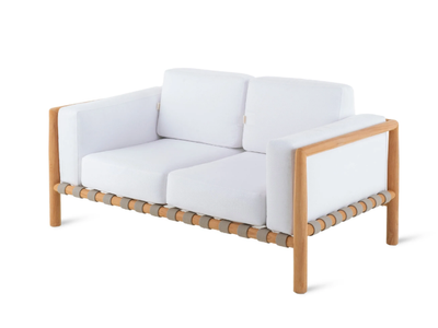 PEVERO - 2 seater fabric garden sofa with removable cover _ Unopiù