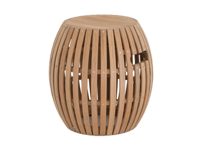 SWING - Low teak garden stool _ Unopiù
