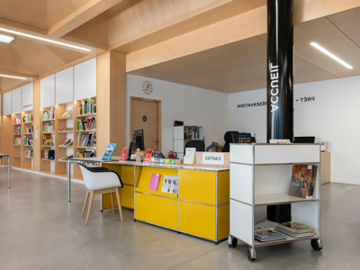 USM HALLER STORAGE FOR PAY DESKS - Modern storage system for pay desks _ USM