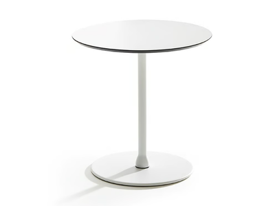 CALICE - Round laminate coffee table and metal base _ VAGHI