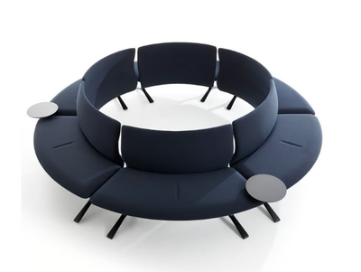 CIRCLE - Modular curved fabric sofa _ VAGHI