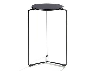 FILO - Round laminate high side table and metal base _ VAGHI