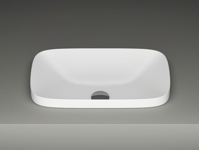 ALVEO - Inset rectangular ceramic washbasin _ Valdama