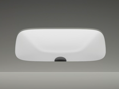ALVEO - Undermount rectangular ceramic washbasin _ Valdama