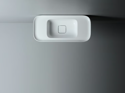 CAMEO - Countertop and wall-hung ceramic washbasin without overflow _ Valdama