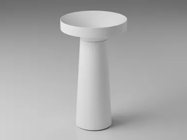 OCCHIO - Freestanding round ceramic washbasin _ Valdama