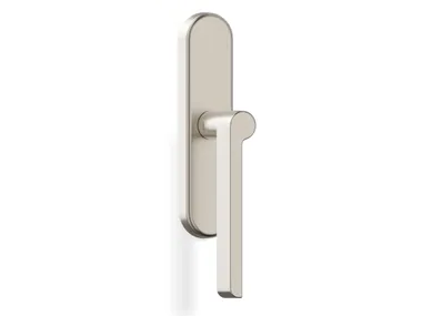 H1054 W.W. - Brass window handle on back plate _ Valli