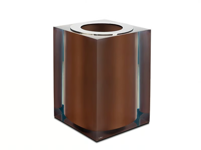 BRONZE GLOSS - Resin bathroom waste bin _ Vallvé