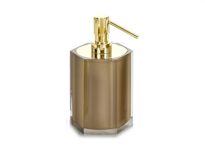 GOLD HEXA - Resin Bathroom soap dispenser _ Vallvé