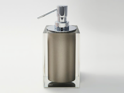 PLATINUM GLOSS - Resin Bathroom soap dispenser _ Vallvé